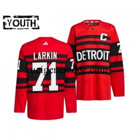 Kinder Detroit Red Wings Eishockey Trikot DYLAN LARKIN 71 Adidas 2022-2023 Reverse Retro Rot Authentic